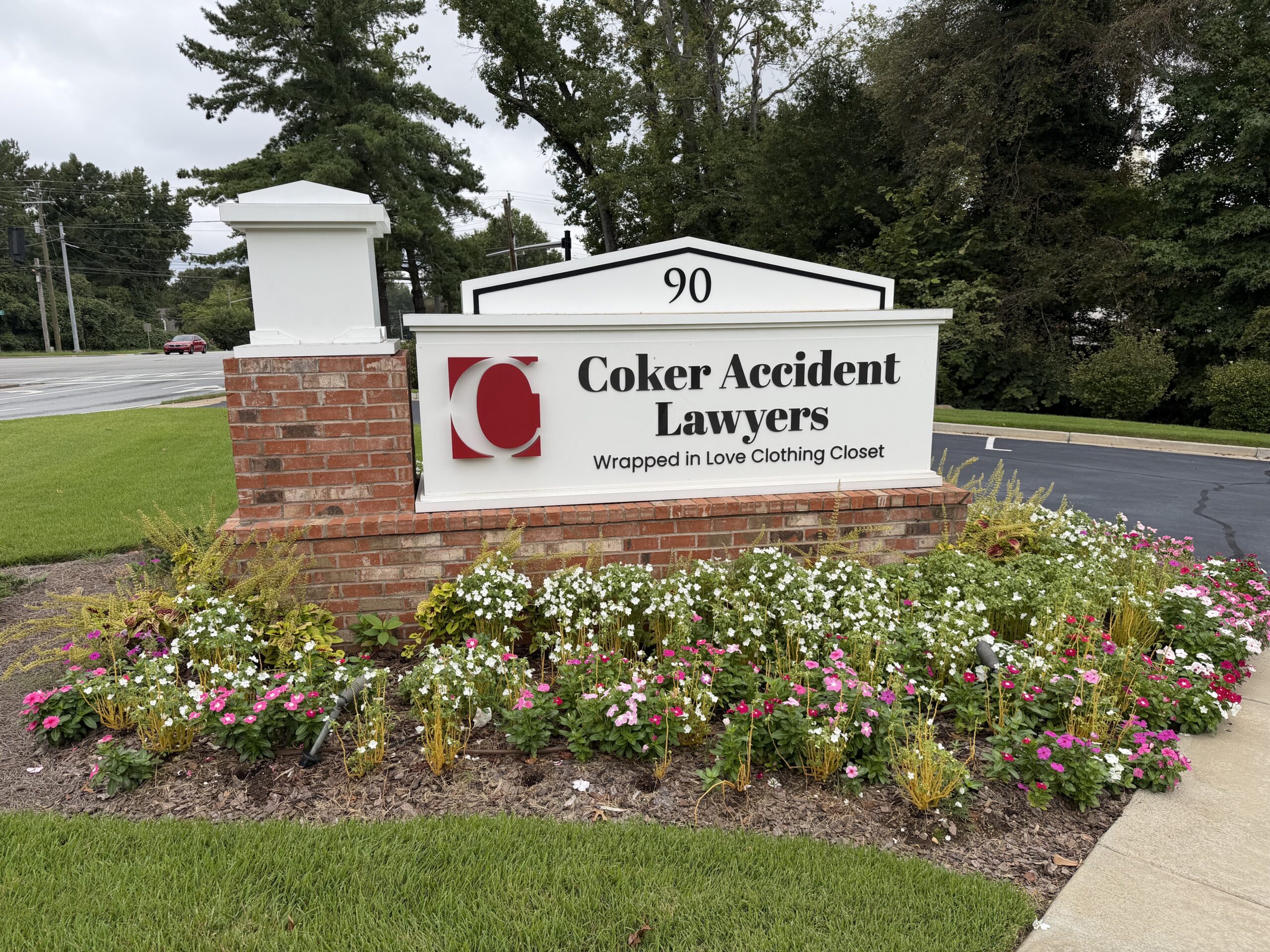 Coker Accident Lawyers Office Sign